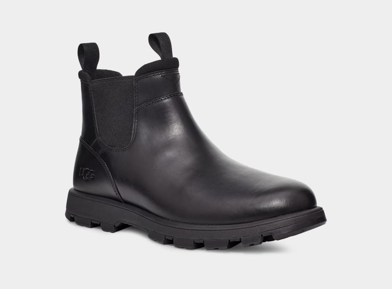 Black Ugg Hillmont Men's Chelsea Boots | Saudi Arabia-5634128