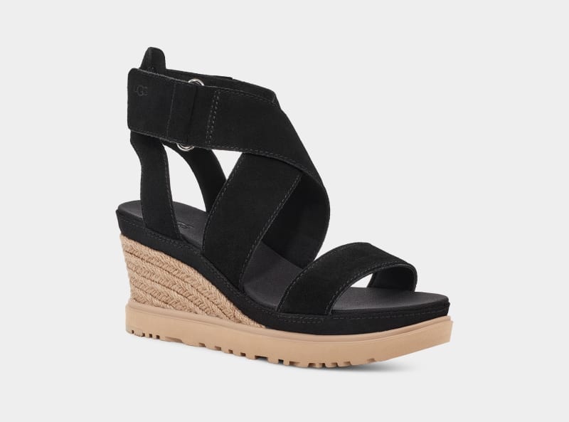 Black Ugg Ileana Ankle Women's Sandals | Saudi Arabia-3597824