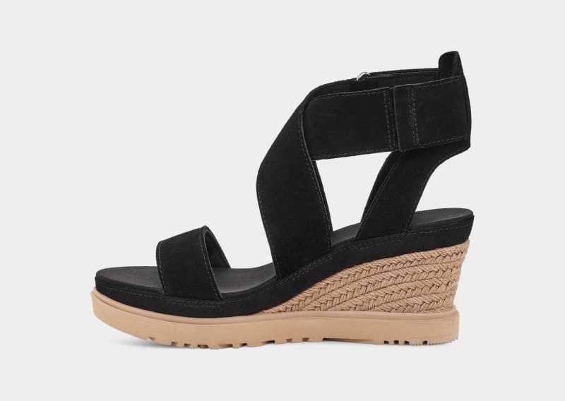 Black Ugg Ileana Ankle Women's Sandals | Saudi Arabia-3597824