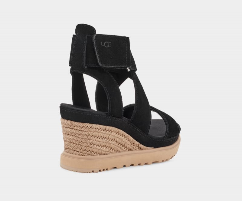 Black Ugg Ileana Ankle Women's Sandals | Saudi Arabia-3597824