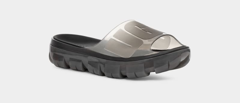 Black Ugg Jella Clear Women's Slides | Saudi Arabia-0138769