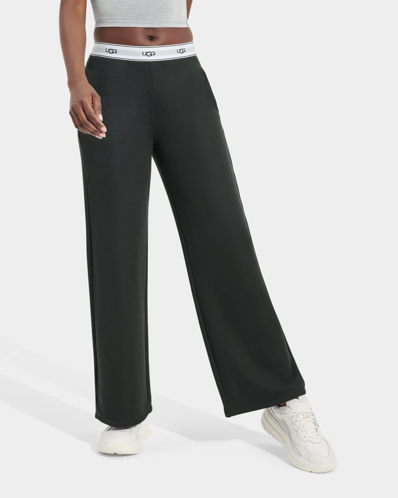 Black Ugg Judie Wide Leg Women's Pants | Saudi Arabia-8629307