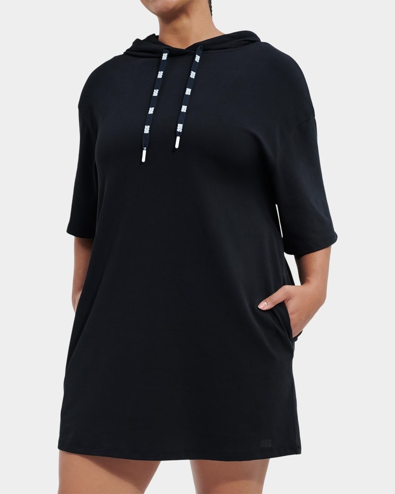 Black Ugg Kassey Hooded T Shirt Women's Dress | Saudi Arabia-6290547