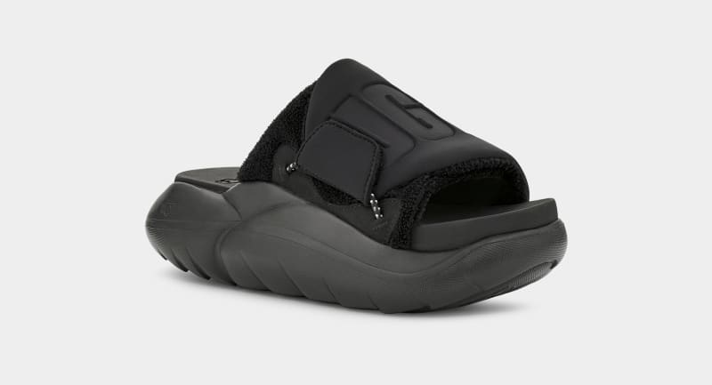 Black Ugg La Cloud Women's Slides | Saudi Arabia-8672549