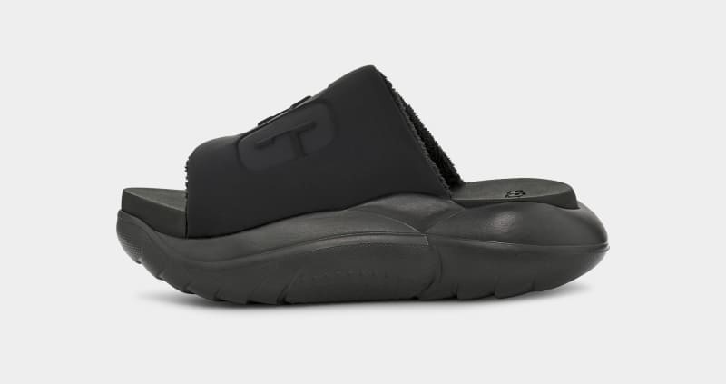 Black Ugg La Cloud Women's Slides | Saudi Arabia-8672549