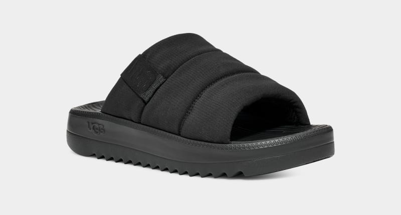 Black Ugg Maxxer Men's Slides | Saudi Arabia-9506713