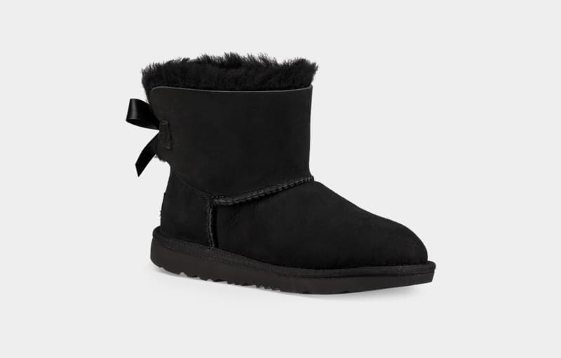 Black Ugg Mini Bailey Bow Ii Kids' Boots | Saudi Arabia-8079342