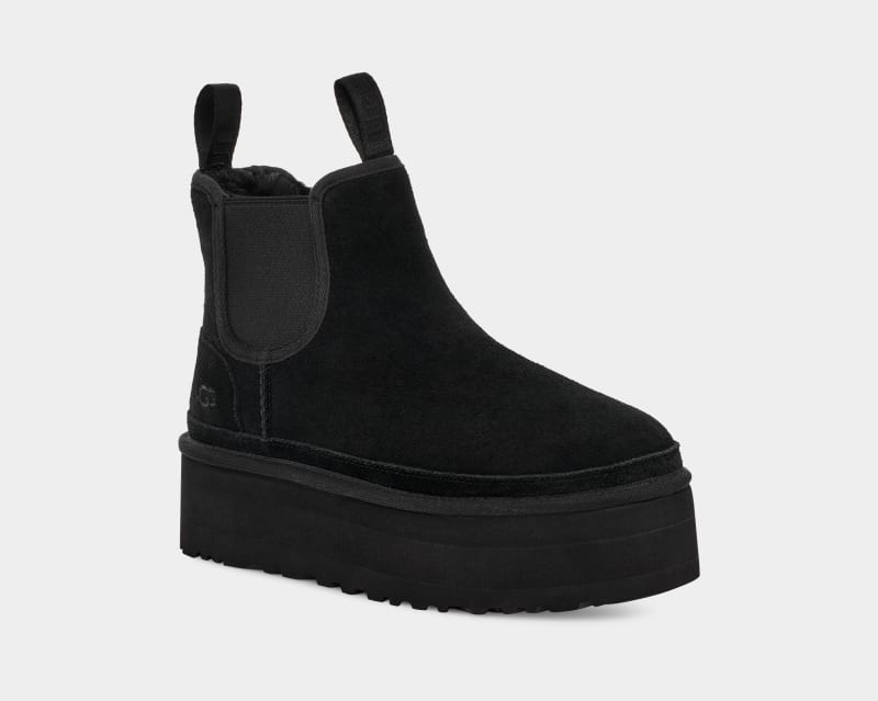 Black Ugg Neumel Platform Women's Chelsea Boots | Saudi Arabia-3017982