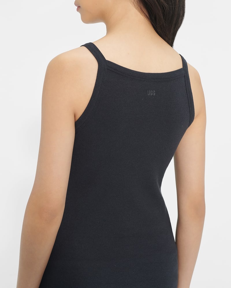 Black Ugg Rory Ribbed Women's Tanks | Saudi Arabia-0321586