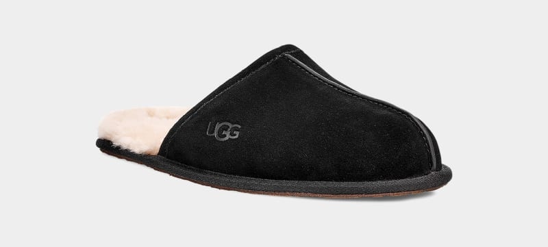 Black Ugg Scuff Men's Slippers | Saudi Arabia-8920537