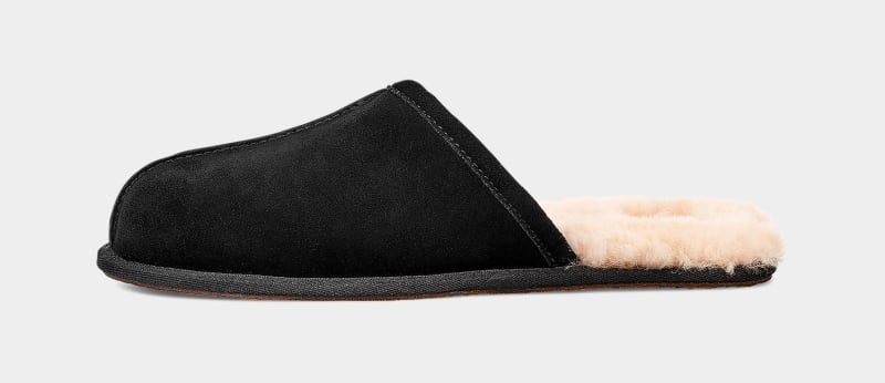 Black Ugg Scuff Men's Slippers | Saudi Arabia-8920537