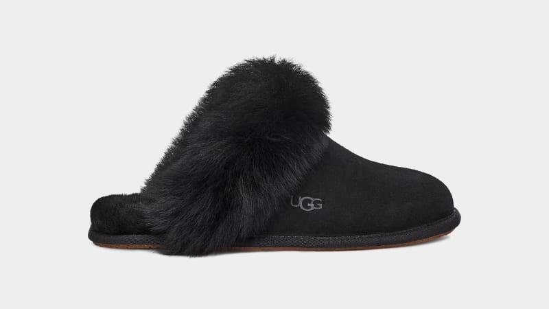 Black Ugg Scuff Sis Women\'s Slippers | Saudi Arabia-0389576