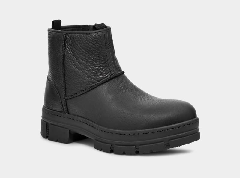 Black Ugg Skyview Classic Pull-On Men's Ankle Boots | Saudi Arabia-8671293