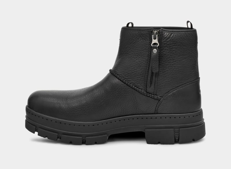 Black Ugg Skyview Classic Pull-On Men's Ankle Boots | Saudi Arabia-8671293