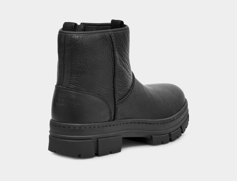 Black Ugg Skyview Classic Pull-On Men's Ankle Boots | Saudi Arabia-8671293