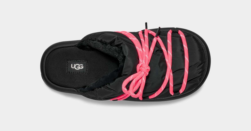 Black Ugg Spaceslider Tech Women's Slides | Saudi Arabia-2174039