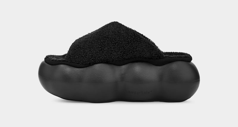 Black Ugg Sugarcloud Women's Slides | Saudi Arabia-6319804