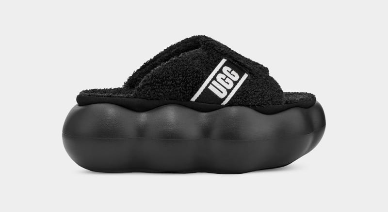 Black Ugg Sugarcloud Women\'s Slides | Saudi Arabia-6319804