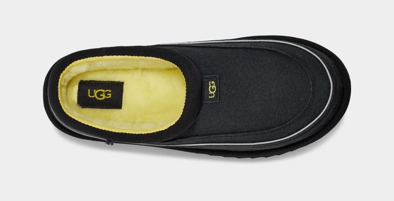 Black Ugg Tasman Cali Wave Men's Clogs | Saudi Arabia-5861029