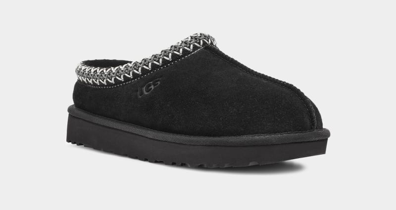 Black Ugg Tasman Men's Slippers | Saudi Arabia-2309618