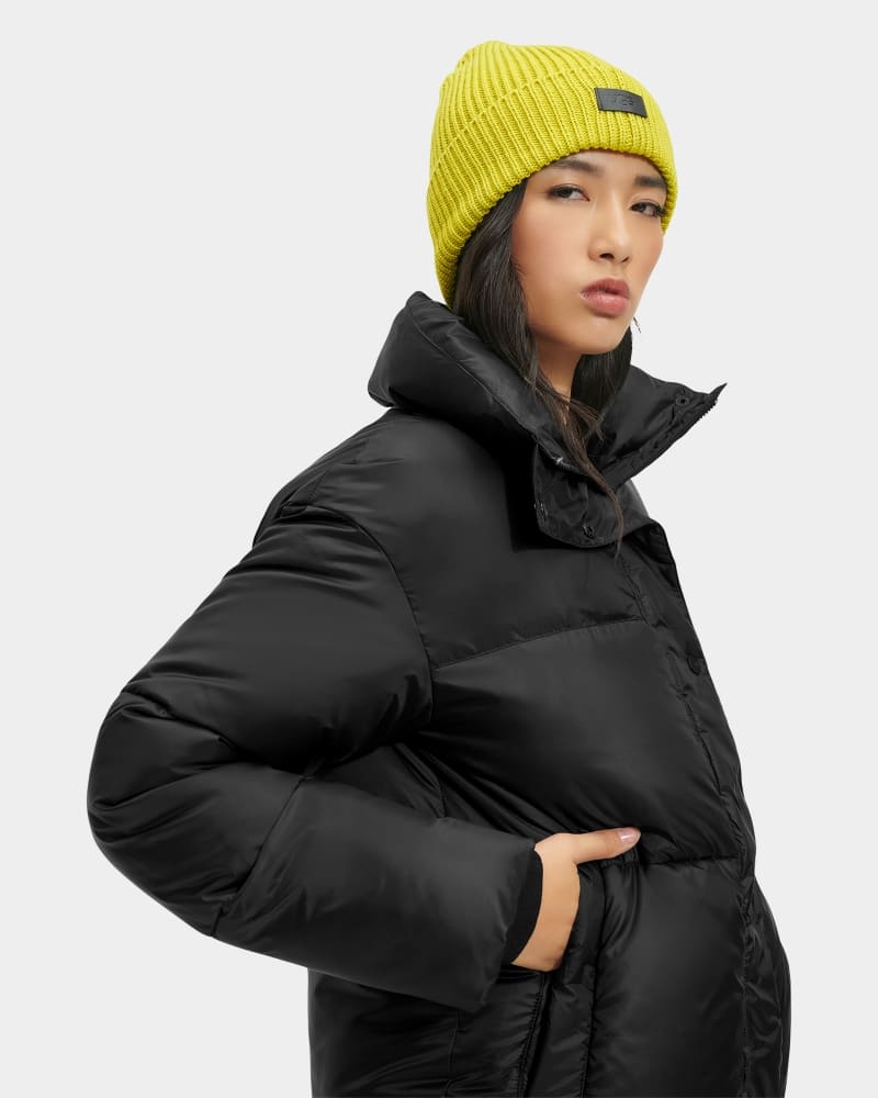 Black Ugg Vickie Puffer Women's Jackets | Saudi Arabia-6312945