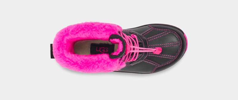 Black / Pink Ugg Butte Ii Cwr Glow Graphic Kids' Winter Boots | Saudi Arabia-3970154