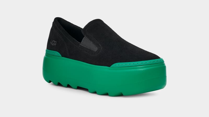 Black / Turquoise Green Ugg W Marin Mega Slip On Women's Sneakers | Saudi Arabia-6051932