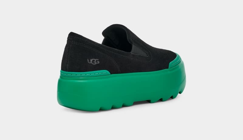 Black / Turquoise Green Ugg W Marin Mega Slip On Women's Sneakers | Saudi Arabia-6051932