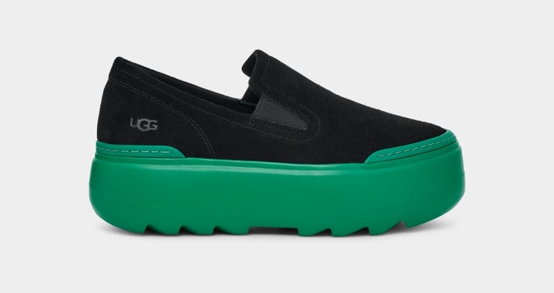 Black / Turquoise Green Ugg W Marin Mega Slip On Women\'s Sneakers | Saudi Arabia-6051932