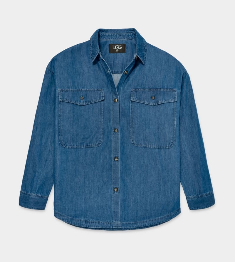 Blue Ugg Kimya Long Sleeve Denim Women's Shirts | Saudi Arabia-0235679