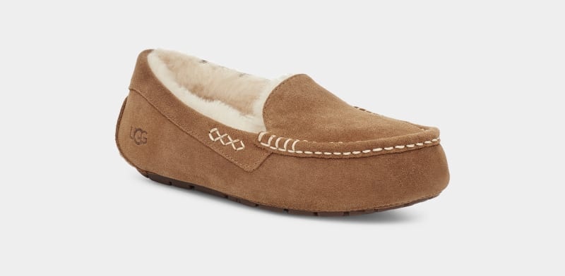 Brown Ugg Ansley Women's Moccasins | Saudi Arabia-7348901