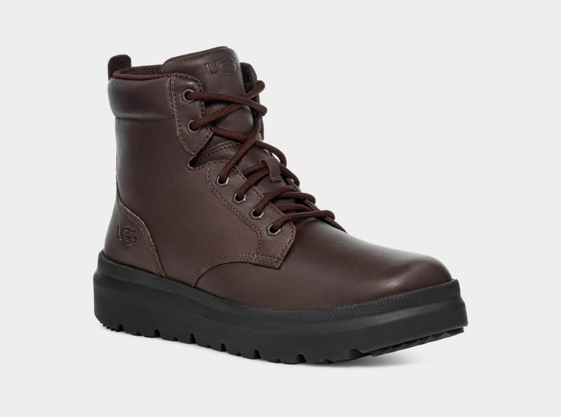 Brown Ugg Burleigh Men's Ankle Boots | Saudi Arabia-0743695