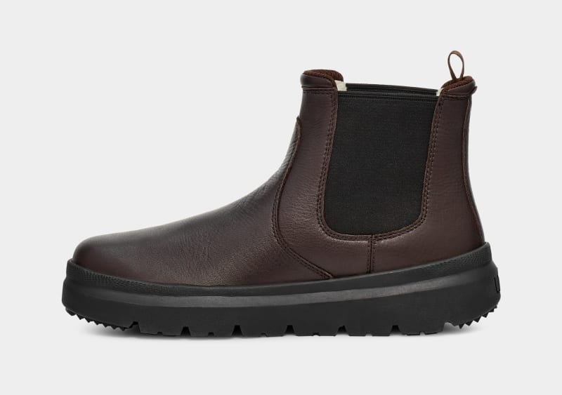 Brown Ugg Burleigh Men's Chelsea Boots | Saudi Arabia-5621047