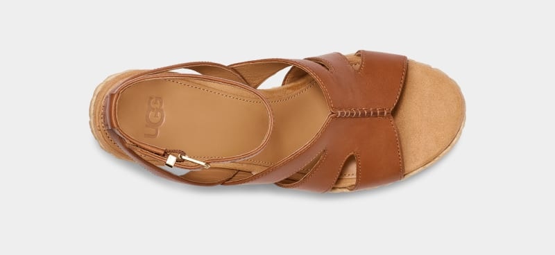 Brown Ugg Careena Women's Sandals | Saudi Arabia-2578413