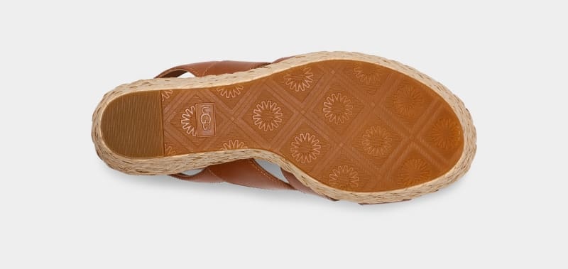 Brown Ugg Careena Women's Sandals | Saudi Arabia-2578413