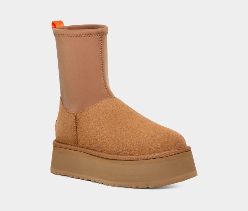 Brown Ugg Classic Dipper Women's Boots | Saudi Arabia-2685947