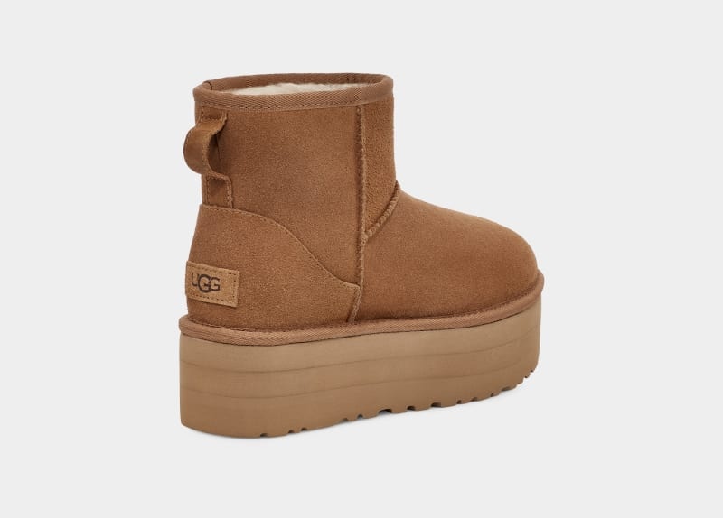 Brown Ugg Classic Mini Platform Women's Boots | Saudi Arabia-2140567