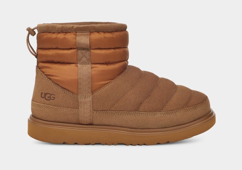 Brown Ugg Classic Mini Pull-On Weather Men's Winter Boots | Saudi Arabia-4901782