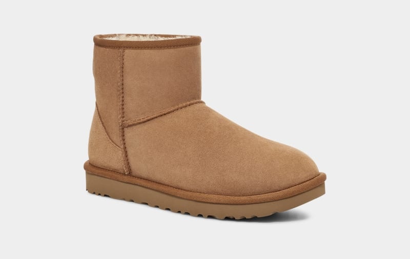 Brown Ugg Classic Mini Regenerate Women's Boots | Saudi Arabia-1709635