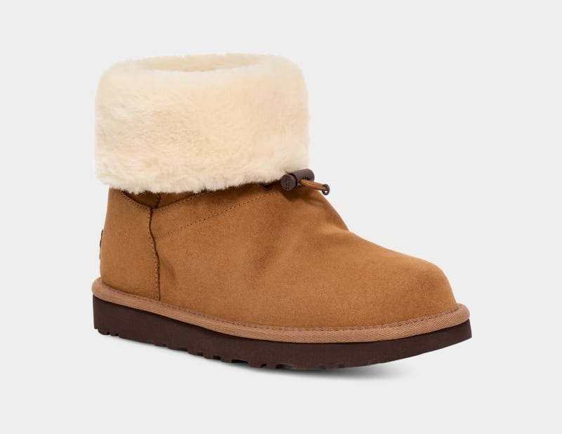 Brown Ugg Classic Short Toggler Women's Winter Boots | Saudi Arabia-0728163