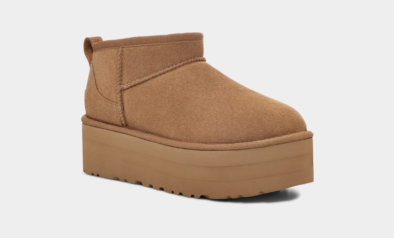 Brown Ugg Classic Ultra Mini Platform Women's Boots | Saudi Arabia-4910835