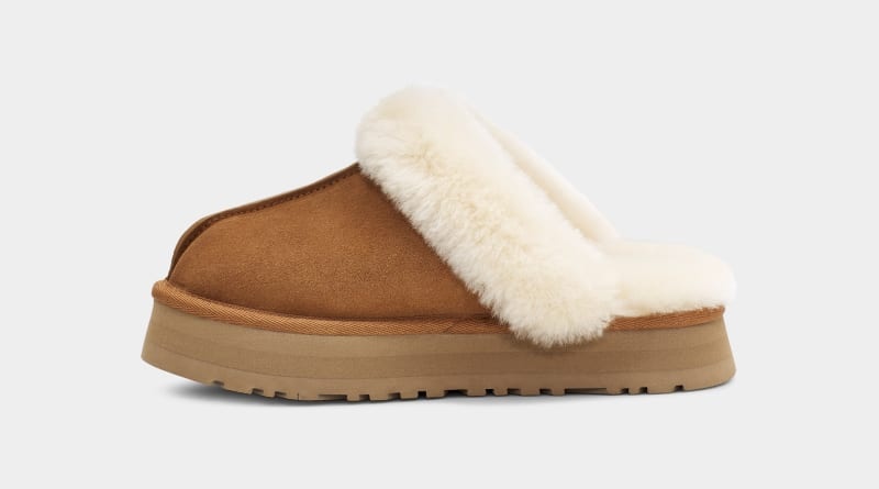 Brown Ugg Disquette Women's Slippers | Saudi Arabia-2914308