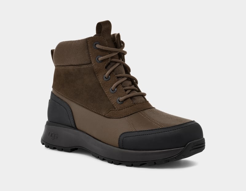 Brown Ugg Emmett Duck Men's Ankle Boots | Saudi Arabia-4195068