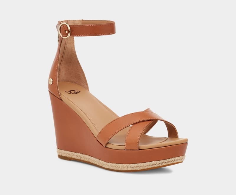 Brown Ugg Ezrah Women's Sandals | Saudi Arabia-8053294