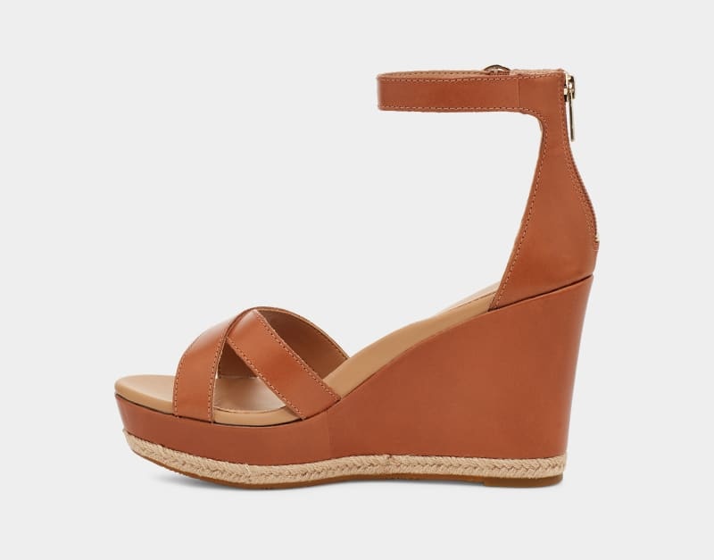 Brown Ugg Ezrah Women's Sandals | Saudi Arabia-8053294