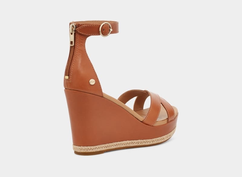 Brown Ugg Ezrah Women's Sandals | Saudi Arabia-8053294