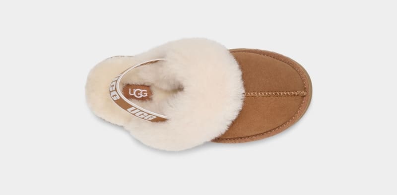 Brown Ugg Funkette Kids' Slippers | Saudi Arabia-7814602