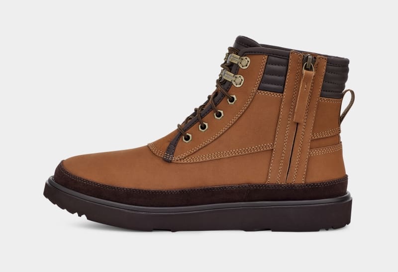 Brown Ugg Highland Sport Utility Weather Men's Boots | Saudi Arabia-6582430