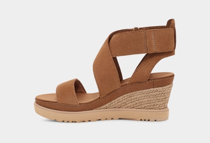 Brown Ugg Ileana Ankle Women's Sandals | Saudi Arabia-7108346