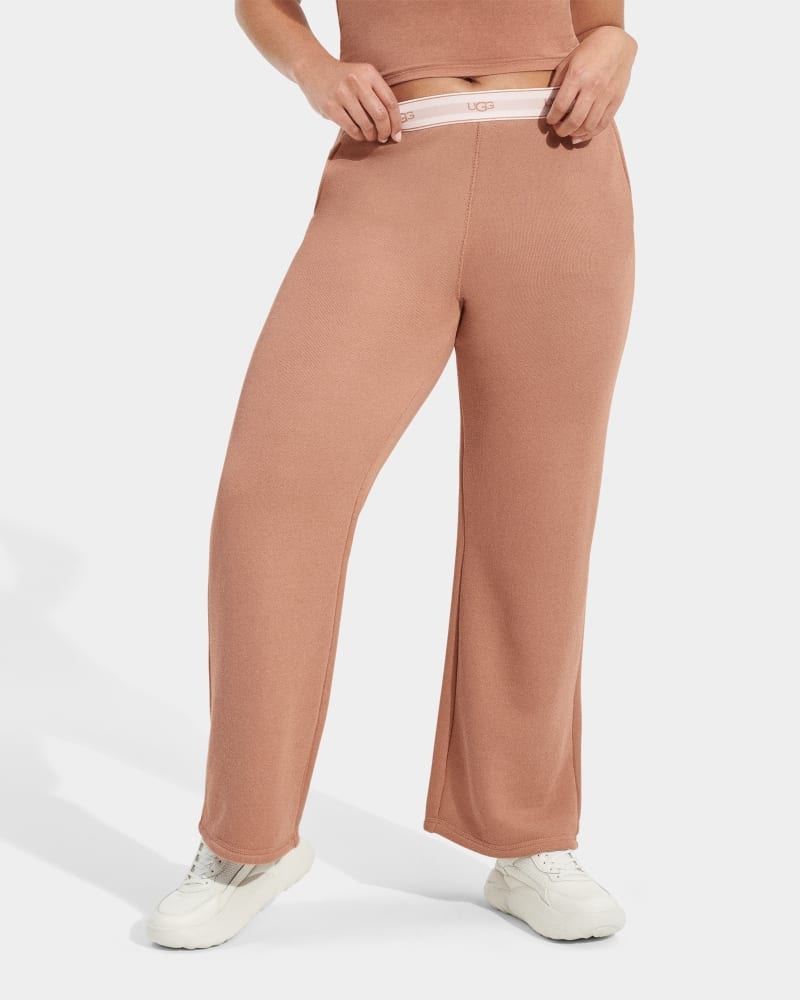 Brown Ugg Judie Wide Leg Women's Pants | Saudi Arabia-1654932